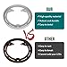 motoparty for Polaris Slingshot Wheel Rings DYI Kit for LED's RAW Aluminum Powdercoated (Gray,3 PCS)
