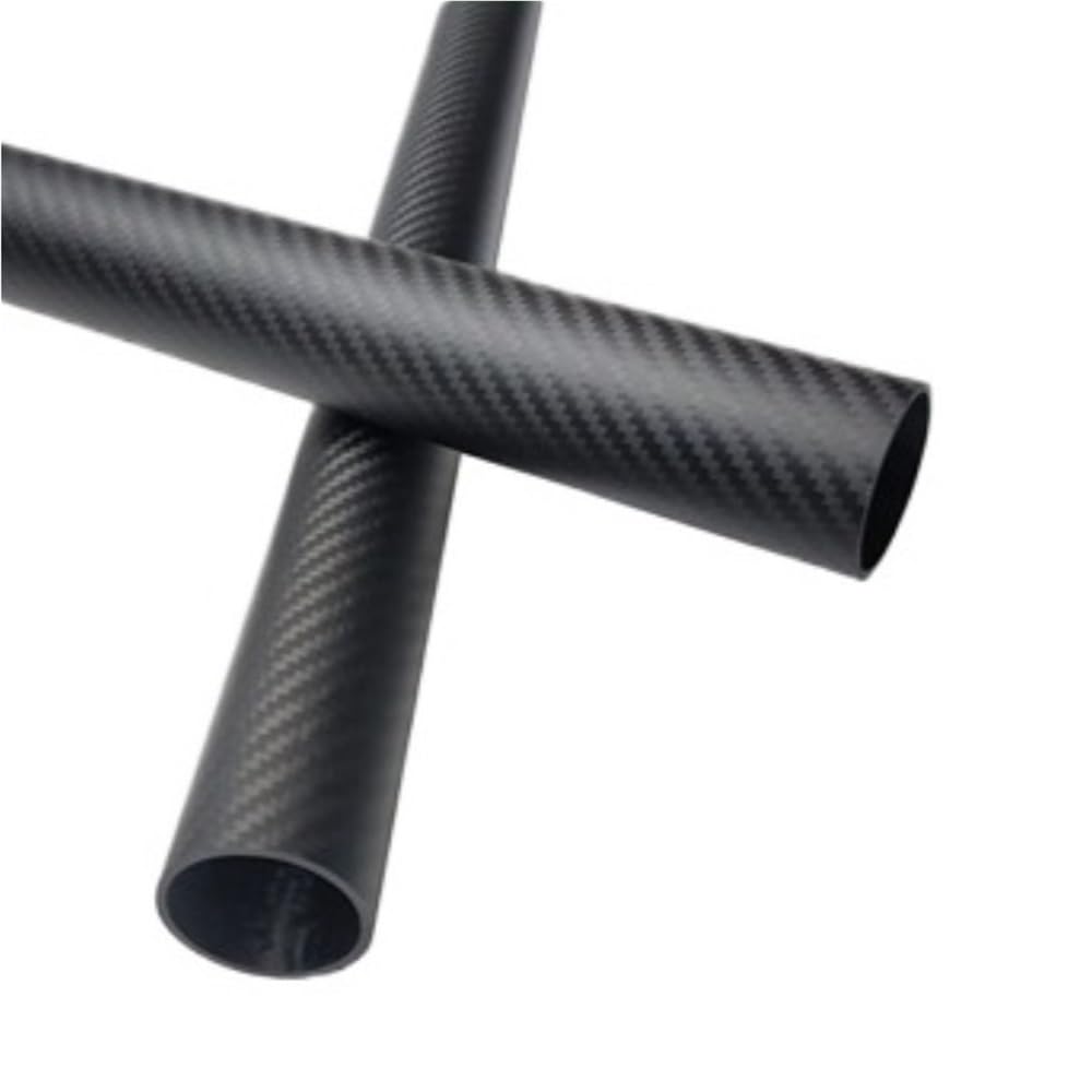 Tube en fibre de carbone composite 3K, longueur 600 mm, tissage sergé mat(14x12mm)