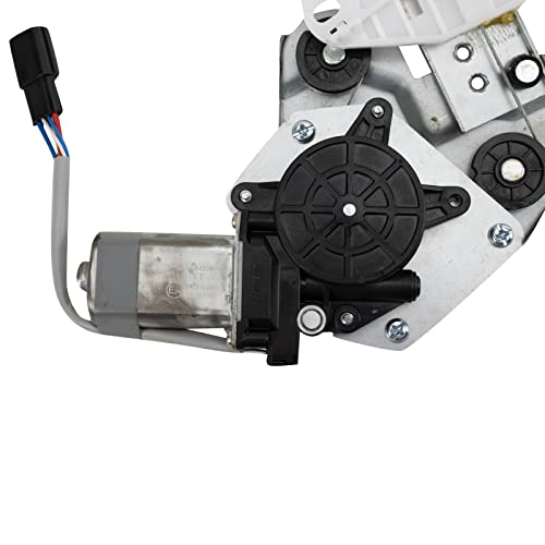 Image of TRQ Front Driver Side Power Window Motor and Regulator Assembly One Touch Anti Pinch Compatible with 13 Honda Accord Sedan 14-15 EX-L LX EX Sport Touring 16-17
