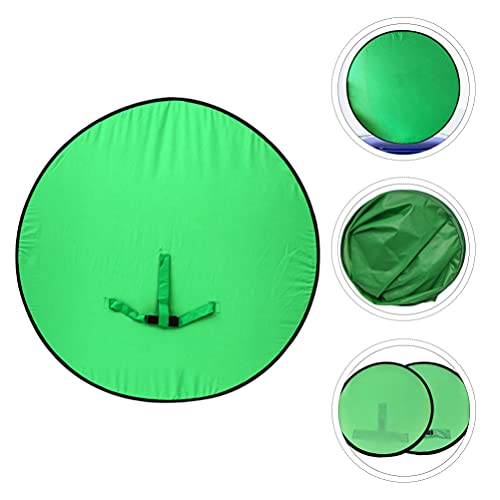 OSALADI Fundo de tela verde para cadeira, fundo de webcam portátil, cenário de fotografia dobrável p