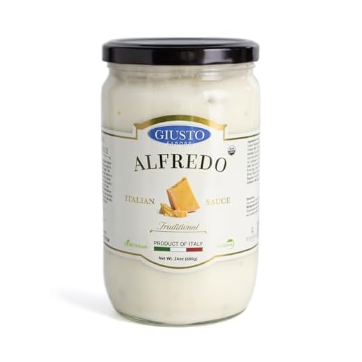Giusto Sapore Traditional Italian Pasta Sauce 24oz - All Natural Non GMO Italian Premium Gourmet Brand - Made in Italy and Family Owned (Alfredo Sauce)