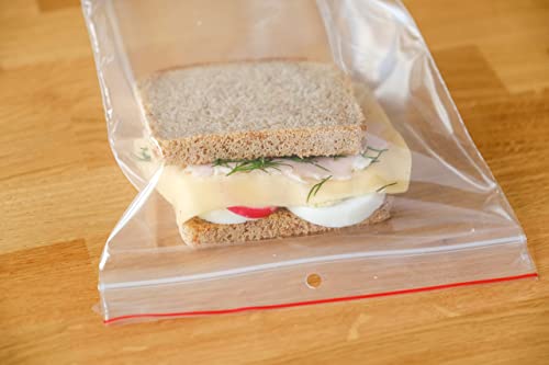 Pakico | 100 Plastikbeutel 6 x 8 cm Wiederverschließbare Durchsichtige | Dick und Haltbar | Verschlussbeutel | Kekstüten | Schmuckverpackungen | Lebensmittelbeutel | Kleine Ziplock-Beutel