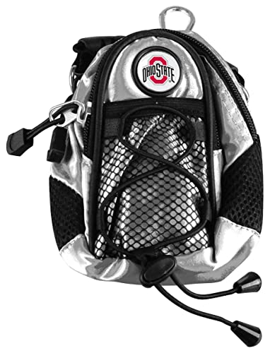 LinksWalker Ohio State Buckeyes - Mini Day Pack - Silver Cross Body Waist Pack Bag