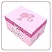 Mini Treasures Barbie Storage Organizer for Accessories - Musical Jewelry Box with Spinning Figurine, Barbie Toys for Girls Ages 3-5 - 6 x 4.7 x 3.5 in