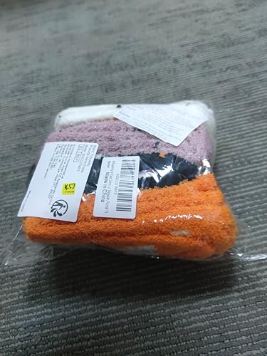 Fohuanky 4 Pairs Women’s Halloween Fluffy Socks Cosy Fuzzy Crew Socks with Pumpkin Ghost Witch Designs Holiday Festival Accessories (Colour 1) - Image 10