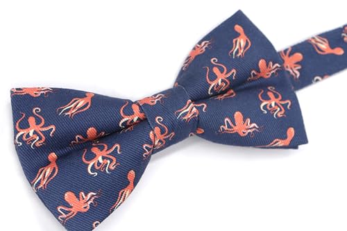 Image of OCIA Cute Pattern Pre-tied Bow Tie Adjustable Bowties for Adult & Children
