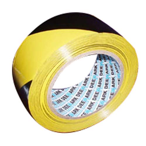 Deemark 08123BUBDPK2 Hazard Floor Marking Tape, Black/Yellow, 50 mm x
