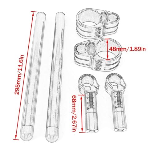 Guidon réglable CBR650R et CBR600 avec pince de fourche robuste