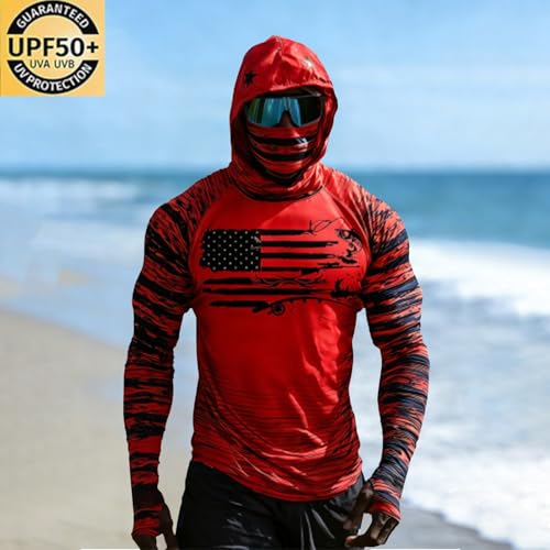 Camisetas de con capucha para hombre con proteccion anti UV 2
