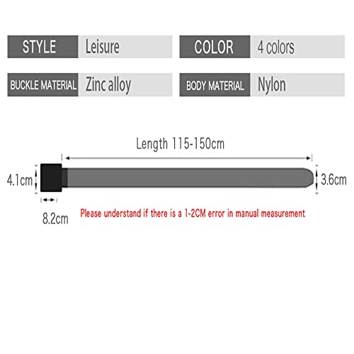 Men's Elastic Belt Tough Stretch Military Belt Soft Nylon Sports Accessories Men Women2