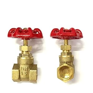 SFJSFIMQ 1 Stück Messing-Absperrschieber Wasserventil