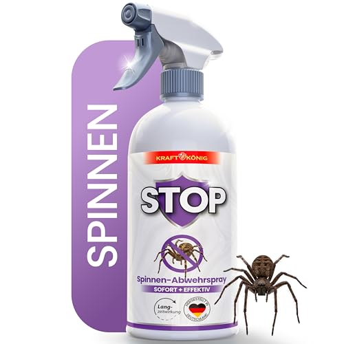 KRAFTKÖNIG Spinnenspray 500 ml – Starkes Spinnenabwehr Spray für Haus, Keller, Balkon & Terrasse, sâ€¦ – Vignette