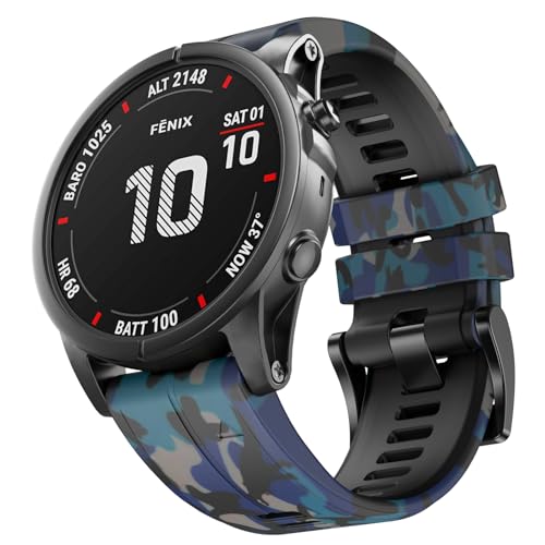 Compatible with Garmin Fenix 6X Pro/7X Pro/7X/6X/5X/5X Plus/3/3 HR Strap, 26mm Quickfit Strap for Descent MK1/Mk2/Mk2i