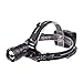 Produktbild Dicomi XHP70 LED Outdoor Sports Head Light 3 Modi (inkl. 3x3800 mAh Batterien) Kopfleuchte Teleskopzoom USB-Anschluss 30W 2000 lumens (6500K) Schwarz