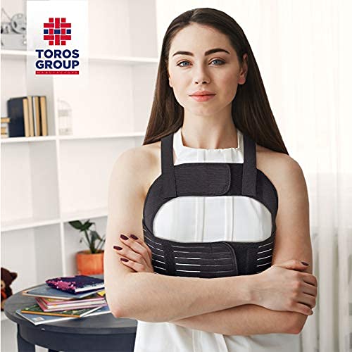 TOROS-GROUP - Korsett Damen - Brustgurt für Frauen - Unterstützende Bandage für Postoperative Phase, Gebrochene Rippen und Brustbein, Bequeme Passform für Weibliche Figur – M, Schwarz