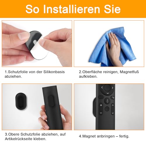 5 Stück Magnetischer Fernbedienung Halterung, Verbesserter Fernbedienungshalter, Silikon Starker Magnethalterung Fernbedienung Halterung Wand, Wandhalterung Fernbedienung fur Schule Zuhause, Schwarz