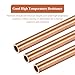 2 Pieces T2 Copper Straight Tubing Length 500Mm, Outer Diameter 5Mm Wall Thickness 0.2-1.5Mm Suitable for Industrial, Gardening Products,5×0.3×500mm(5x0.3x500mm)