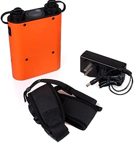 GOWE Dual-Output Speedlite Power Battery Pack 4500mAh for Canon Nikon Flash Orange