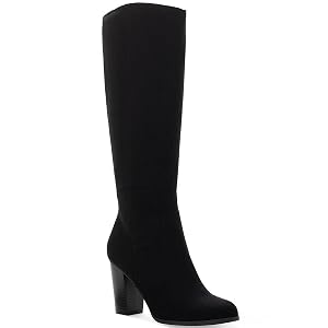 Style Co Womens Addyy Faux Suede Knee-High Boots Black 5 5 Medium B M