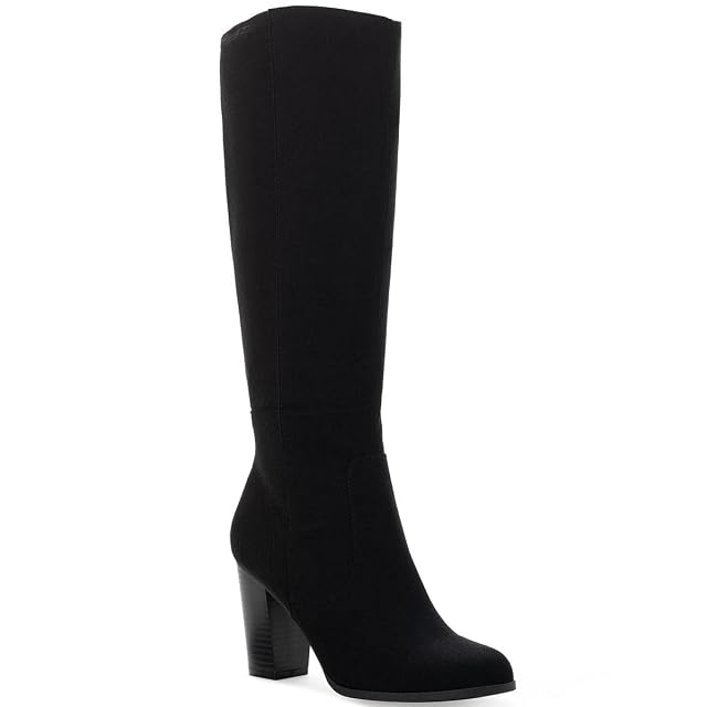 Style Co Womens Addyy Faux Suede Knee-High Boots Black 5 5 Medium B M