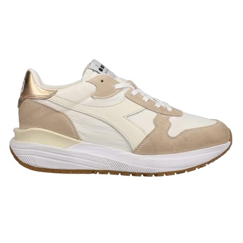 Diadora Womens Venus Dirty Lace Up Sneakers Shoes Casual - Off White