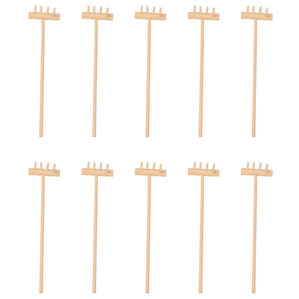 DOITOOL Mini Zen Garden Tool Rake Set, 10pc Sand Rake Tool, Meditation Feng Shui Decor Accessories for DIY Home Office Tabletop Decor