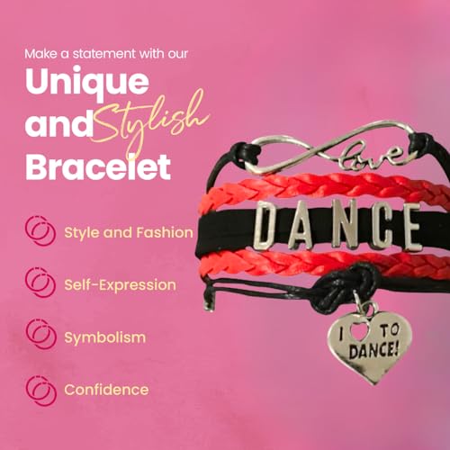 Infinity Collection Dance Bracelet- Girls Dance Jewelry - Gift For Dance Recitals, Dancers and Dance Teams3