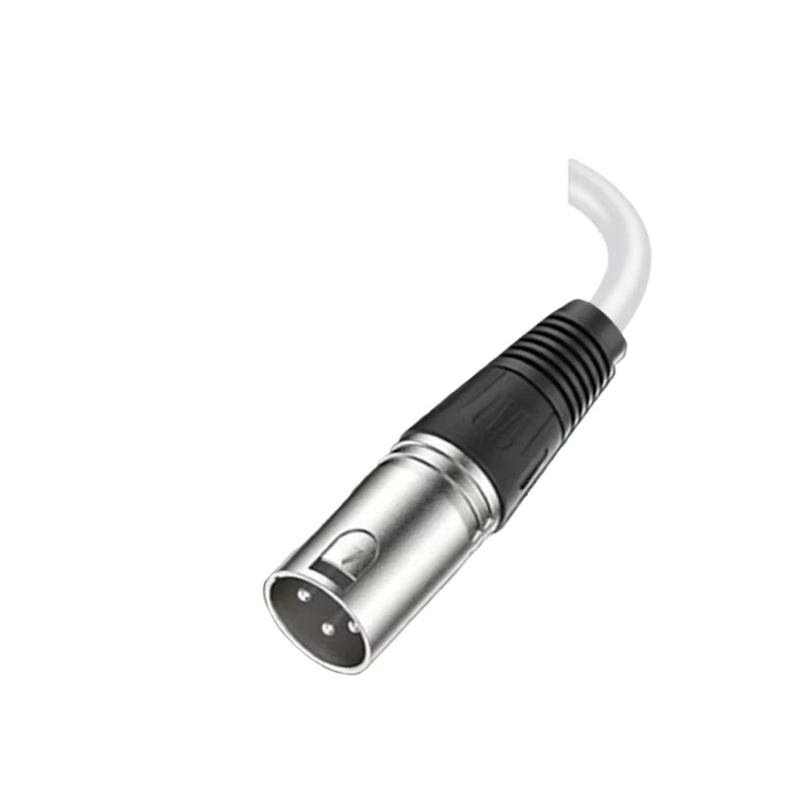 XLR męski na żeński 3-pinowy kabel mikrofonowy do głośnika, system nagłośnienia, mikser audio podcast, monitory studyjne, nagrywanie dźwięku (biały-pakiet 2,3 metra)