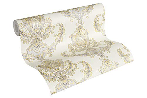 Buy 1 get 1 A.S. Creation 335462 Hermitage 10 Line Pattern Paper Wallpaper, Multi-Colour