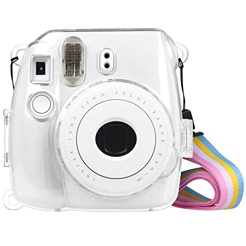 �J�����A�N�Z�T���[ �x�m�t�C����instax mini 9 / mini 8 / mini 8�p�X�g���b�v�t���ی�N���X�^���V�F���P�[�X �J�����A�N�Z�T���[ (�F : Transparent)