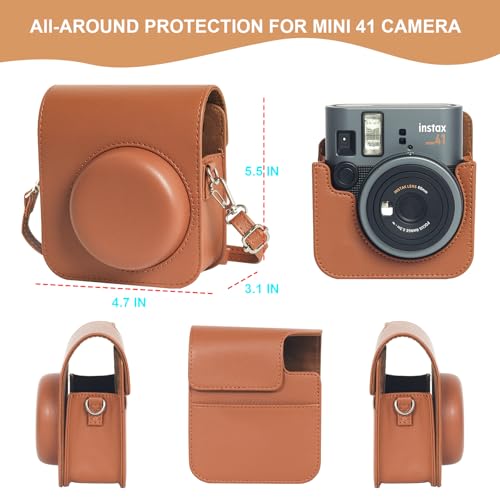 Mini 41 Estuche para Cámara Instax Mini 41, Marrón miniatura 4
