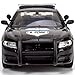 All Star Toys 2023 Charger Enforcer Police Pursuit Car 1/24 Diecast Model for Dodge Police Demo Vehicle Motormax Exclusive 76815