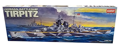 German Battleship Tirpitz kit de modélisme naval historique Academy en plastique