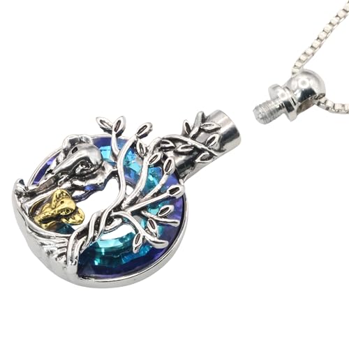 Collier pour cendres souvenir éléphant, pendentif urne protecteur B262