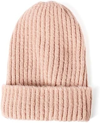 JOZZY Hat Ladies Beanie Hat Warm Autumn Women's Wool Knitted Beanie Hat Cuff Beanie Watch Cap Girl Spring Skull Cap Women (Color : 14)