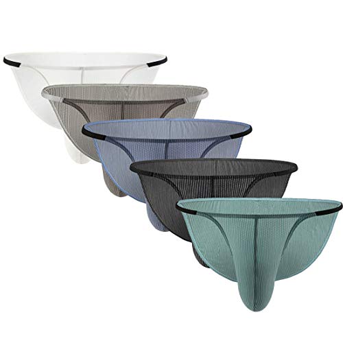 Mens Sexy Micro Mesh Briefs Soft Breathable Bulge Pouch Underwear