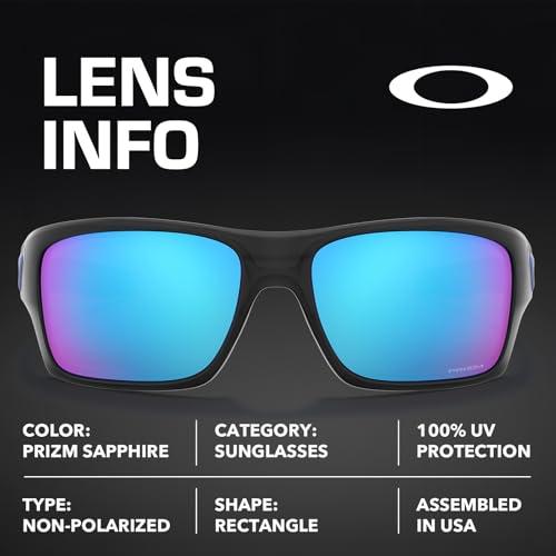 Image of Oakley TURBINE OO9263 Rectangle Shape Sunglasses With Official Eyewear Kit | Men's Sunglasses