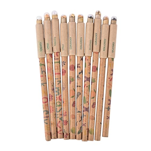 GIFTONETREE Eco Friendly Plantable Seed Pens | Return Gift | Corporate Gifting | Best for Distributing in School (Loose Self-Design Pen, 40, count), Ink Color-Blue