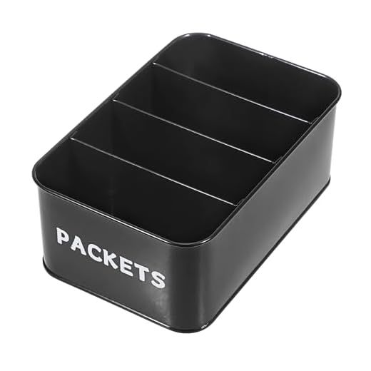 OGANAZI Organiseur de paquets d'assaisonnement en métal avec 4 compartiments de rangement pour assaisonnement, porte-paquets d'épices avec séparateurs pour cuisine, garde-manger, armoire, comptoir, 21