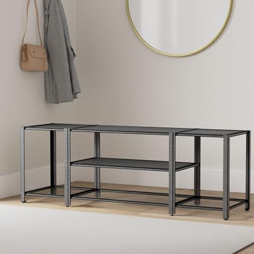 Image of VASAGLE TV Stand for TVs up to 75 Inches, 3-Tier, Open Storage Shelves