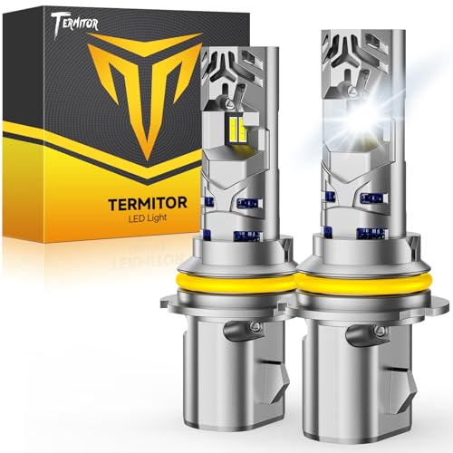 Image of FAHREN Termitor 2026 Upgraded HB5 /9007 LED Bulbs, 50,000LM 12X Ultra-Bright, 1:1 Halogen Size, 6500K Pure White, Plug-N-Play Installation, 80,000hr Lifespan, High /Low Beam, IP68 Waterproof, Pack of 2
