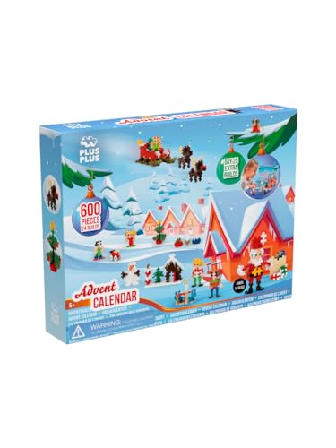 Plus-Plus Advent Calendar, Creative Building Blocks, 24 Doors + 1 Extra Door with Surprise, for Children from 5 Years - Image 2