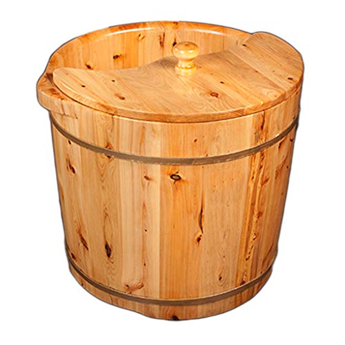 Barril de madera para spa de pies de cedro natural