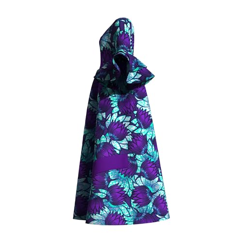 Image of iooiooi Womens African Print Party Maxi Dress Tradition Dashiki Ankara Long Dress & Headwrap