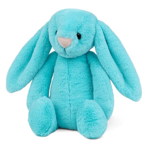 Image of Mirada Cute Turquoise Bunny Soft Toy for Girls /Kids | Huggable Rabbit with Long Ears | Soft Stuffed Plush Animal |- 23cm