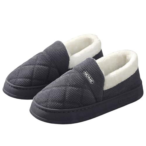 Womens Memory Foam Cute Slippers with Cozy Fluff Plush Ladies Bedroom Pantuflas Comfy House Winter Moccasin Cartoon Slippers Comfortable Indoor Outdoor Rubber Sole Footwear4
