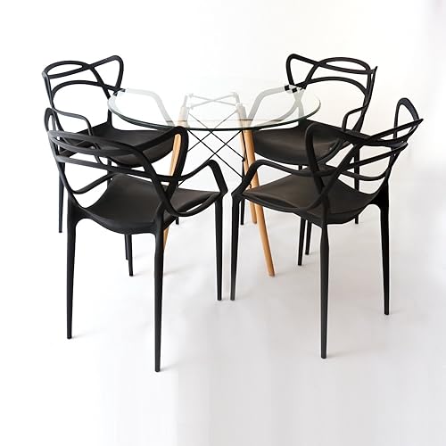 Kit 4 Cadeiras Allegra Preta