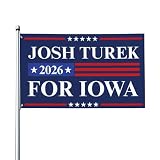 Josh Turek For Iowa 2026 flag Us Senator Vote Blue 3x5 Yard Flags Outdoor Yard Garden Banner