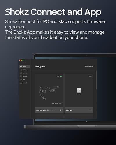 SHOKZ OpenComm 2UC Kabelloses Knochenschall Headset