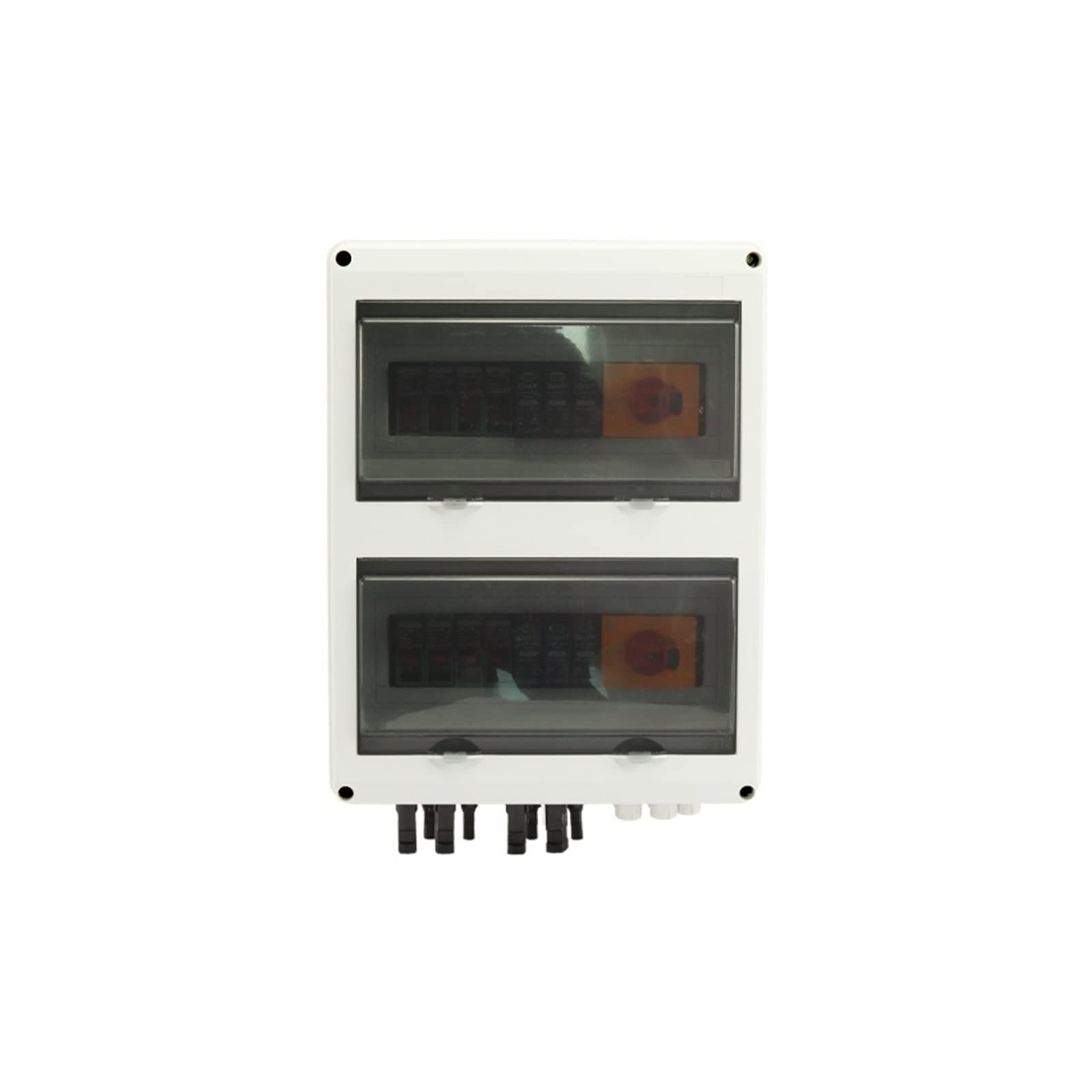 RWRAPS Scatola combinatrice DC Impermeabile da Esterno a 4 Corde 4 ingressi 2 uscite 1000V IP65 HT Box fotovoltaico con Protezione Contro Le sovratensioni solari (Color : 4in2out DC1000V-01)